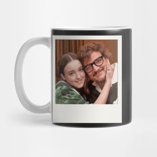 pedro pascal and bella ramsey foto retro interview cute moment Mug